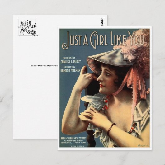 Vintage Ad Poster Postkarte (Vorne/Hinten)