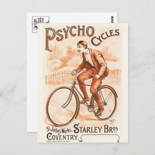 Vintage Ad Poster Postkarte (Vorne/Hinten)