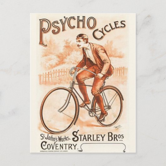 Vintage Ad Poster Postkarte (Vorderseite)