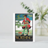 Vintage Ad Poster Postkarte (Stehend Vorderseite)