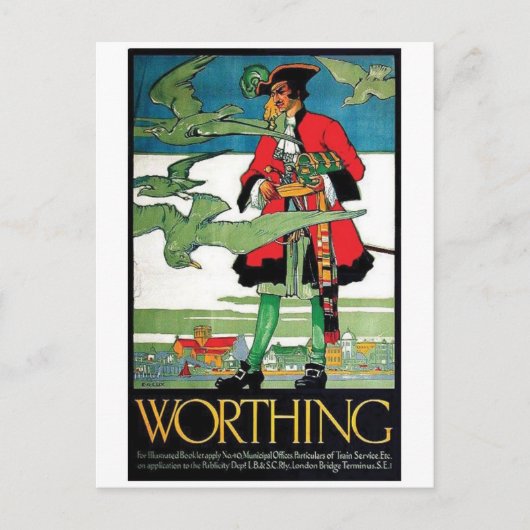 Vintage Ad Poster Postkarte (Vorderseite)