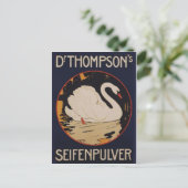 Vintage Ad Poster Postkarte (Stehend Vorderseite)