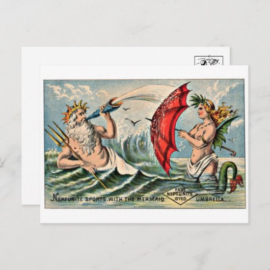 Vintage Ad Poster Postkarte (Vorne/Hinten)