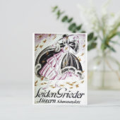 Vintage Ad Poster Postkarte (Stehend Vorderseite)