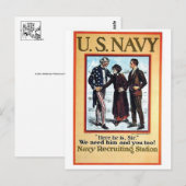 Vintage Ad Poster Postkarte (Vorne/Hinten)