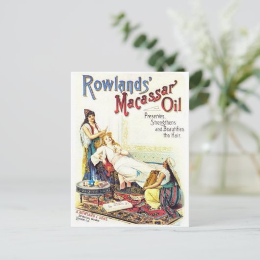 Vintage Ad Poster Postkarte (Stehend Vorderseite)