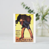 Vintage Ad Poster Postkarte (Stehend Vorderseite)