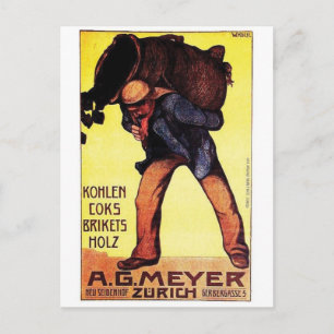 Vintage Ad Poster Postkarte