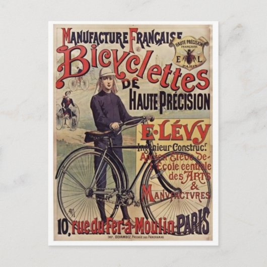 Vintage Ad Poster Postkarte (Vorderseite)