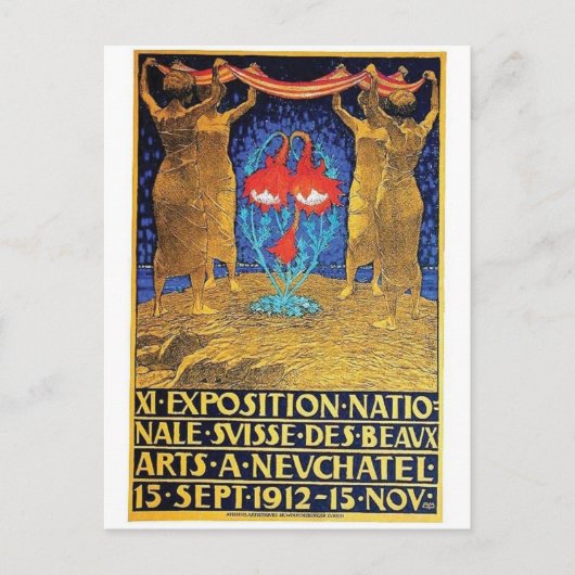 Vintage Ad Poster Postkarte (Vorderseite)