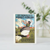 Vintage Ad Poster Postkarte (Stehend Vorderseite)