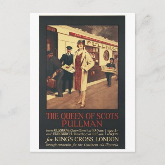 Vintage Ad Poster Postkarte (Vorderseite)