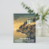 Vintage Ad Poster Postkarte (Stehend Vorderseite)