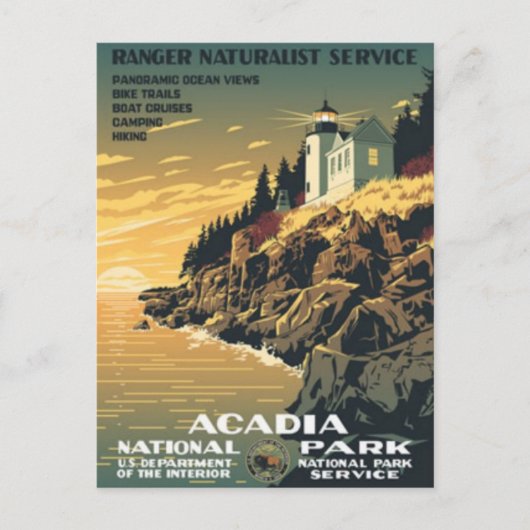 Vintage Ad Poster Postkarte (Vorderseite)