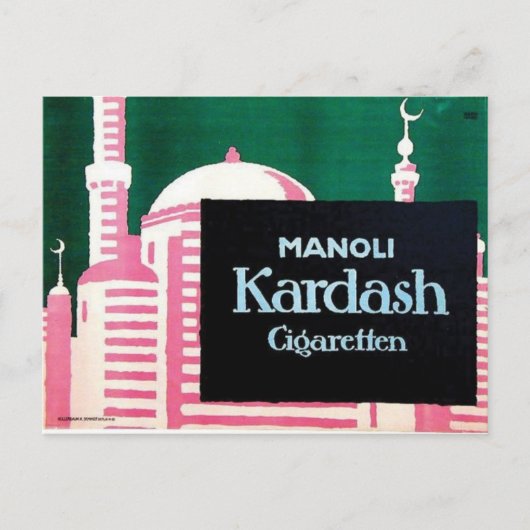 Vintage Ad Poster Postkarte (Vorderseite)