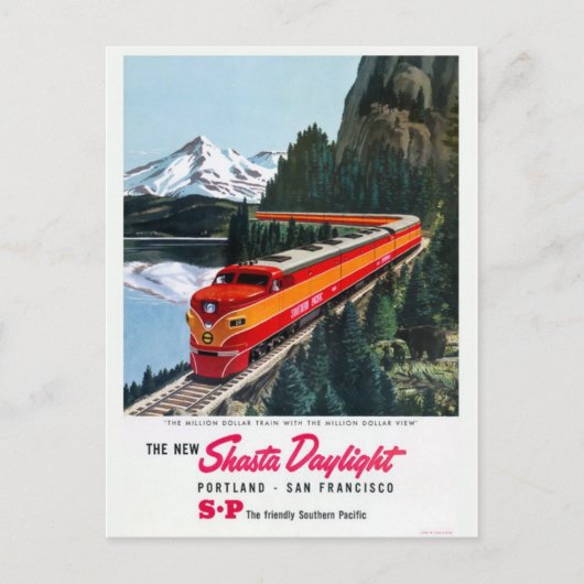 Vintage Ad Poster Postkarte (Vorderseite)