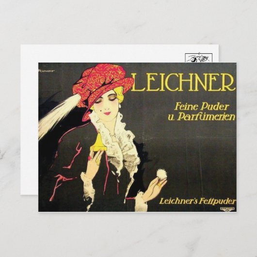 Vintage Ad Poster Postkarte (Vorne/Hinten)
