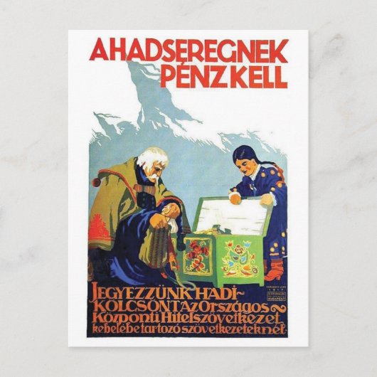 Vintage Ad Poster Postkarte (Vorderseite)