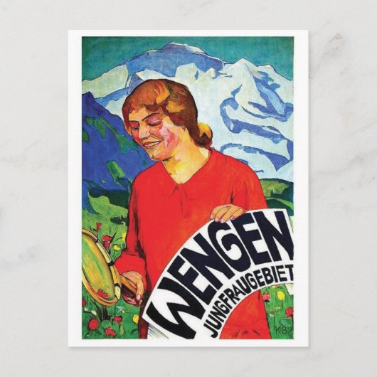 Vintage Ad Poster Postkarte (Vorderseite)