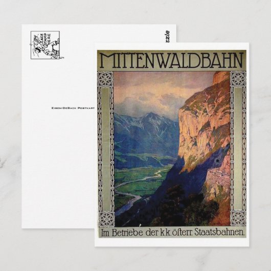 Vintage Ad Poster Postkarte (Vorne/Hinten)