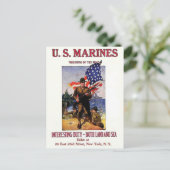 Vintage Ad Poster Postkarte (Stehend Vorderseite)