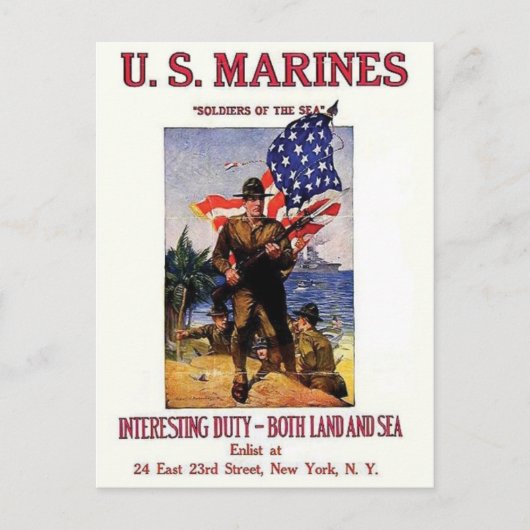 Vintage Ad Poster Postkarte (Vorderseite)