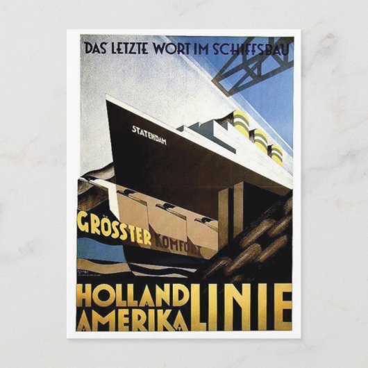 Vintage Ad Poster Postkarte (Vorderseite)