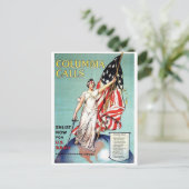 Vintage Ad Poster Postkarte (Stehend Vorderseite)