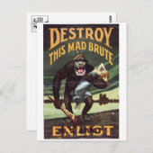 Vintage Ad Poster Postkarte (Vorne/Hinten)