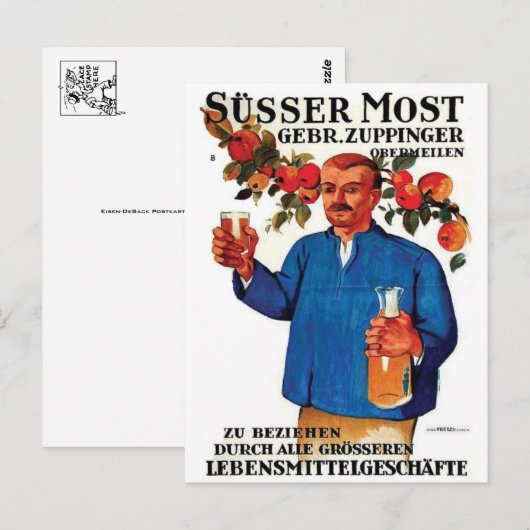 Vintage Ad Poster Postkarte (Vorne/Hinten)