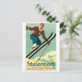 Vintage Ad Poster Postkarte (Stehend Vorderseite)