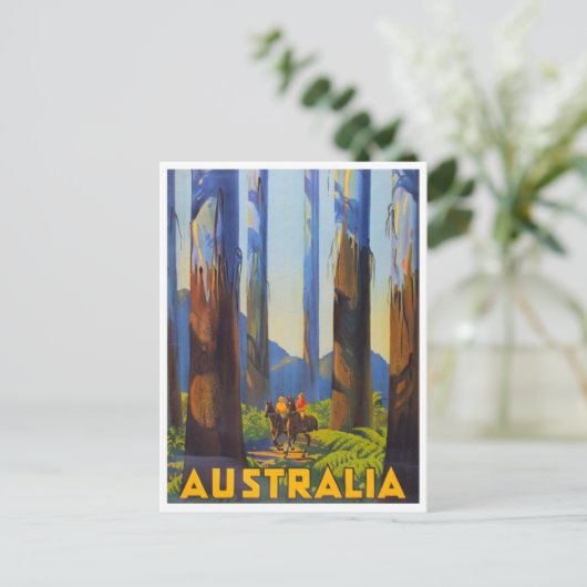 Vintage Ad Poster Postkarte (Stehend Vorderseite)