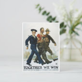 Vintage Ad Poster Postkarte (Stehend Vorderseite)