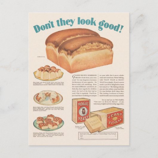 Vintage Ad Poster Postkarte (Vorderseite)