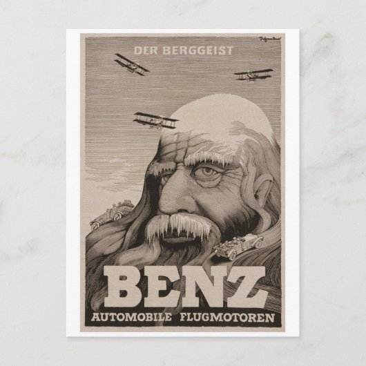 Vintage Ad Poster Postkarte (Vorderseite)