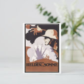 Vintage Ad Poster Postkarte (Stehend Vorderseite)