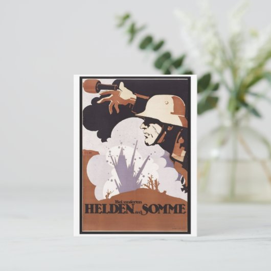 Vintage Ad Poster Postkarte (Stehend Vorderseite)