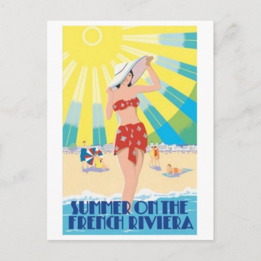 Vintage Ad Poster Postkarte (Vorderseite)