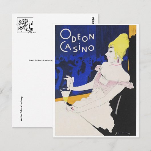 Vintage Ad Poster Postkarte (Vorne/Hinten)