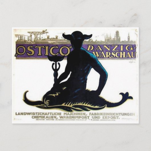 Vintage Ad Poster Postkarte (Vorderseite)