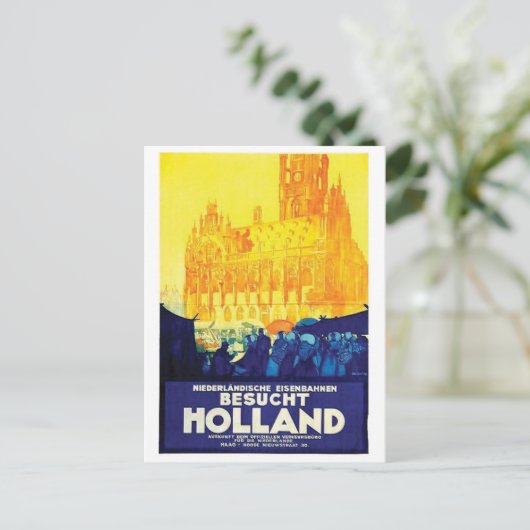 Vintage Ad Poster Postkarte (Stehend Vorderseite)