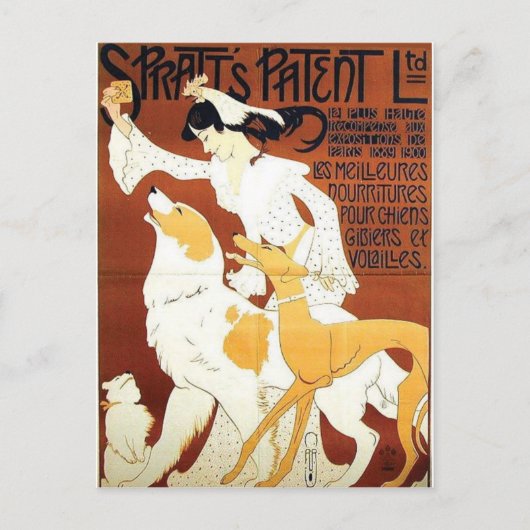 Vintage Ad Poster Postkarte (Vorderseite)