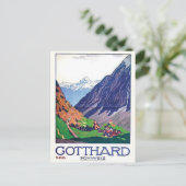 Vintage Ad Poster Postkarte (Stehend Vorderseite)