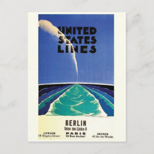 Vintage Ad Poster Postkarte