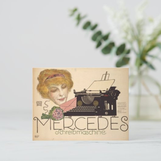 Vintage Ad Poster Postkarte (Stehend Vorderseite)