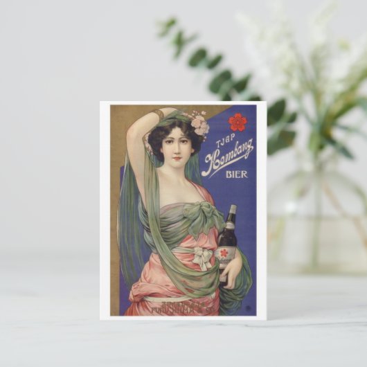 Vintage Ad Poster Postkarte (Stehend Vorderseite)