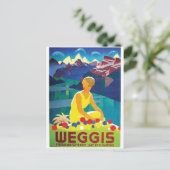 Vintage Ad Poster Postkarte (Stehend Vorderseite)