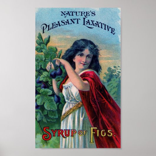 Vintage Ad Sirup Figs Poster Art Print (Vorne)