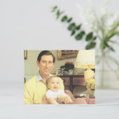 Vintage-Adel, Prinz Charles und William Postkarte (Stehend Vorderseite)