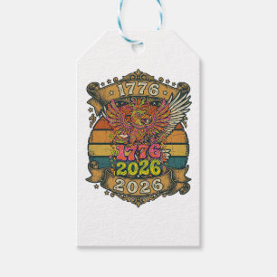 Vintage Adler 1776 2026-Shirt Bubble Patriotisch Geschenkanhänger